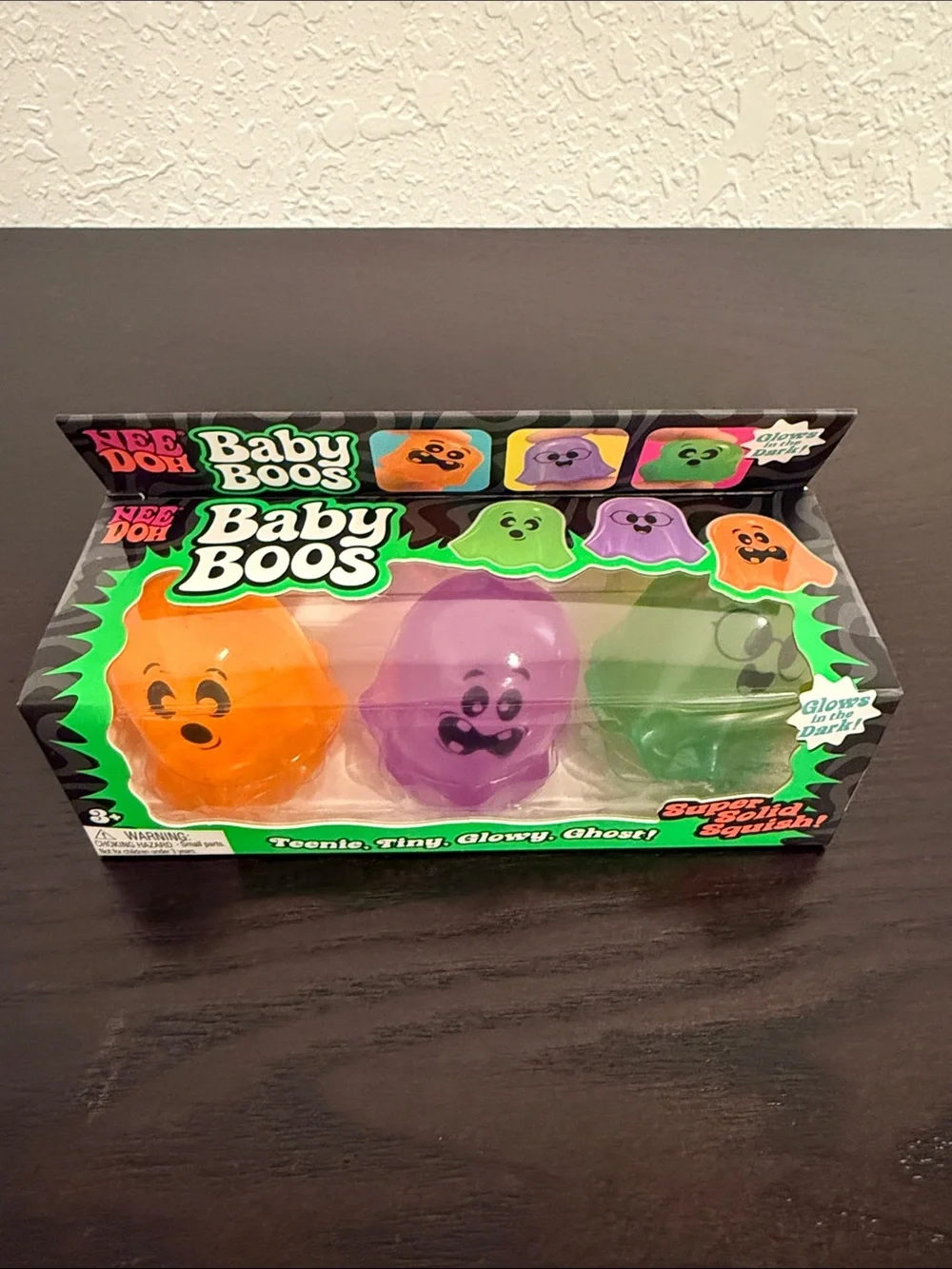 NeeDoh Glow-In-The-Dark Baby Boos Squishy Toy Set